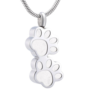"Forever With Me" Memorial Paw Necklace
