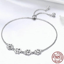 Load image into Gallery viewer, &quot;Forever Walking By My Side&quot; Sterling Silver Bracelet