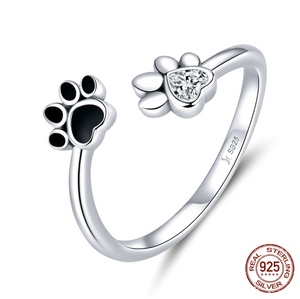 "My Dog Is The Yin To My Yang" Sterling Silver Ring