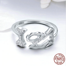 Load image into Gallery viewer, &quot;Love is Four Paws&quot; Sterling Silver Ring