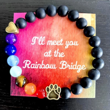 Load image into Gallery viewer, &quot;Over The Rainbow Bridge&quot; Black, White, And Grey Stack
