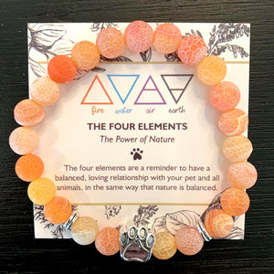 "The Four Elements" Paw Bracelet: Fire