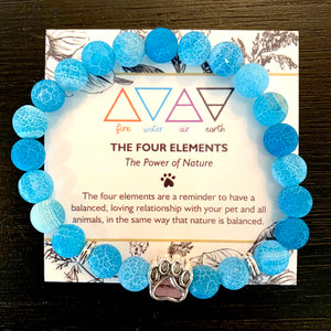 "The Four Elements" Paw Bracelet: Water